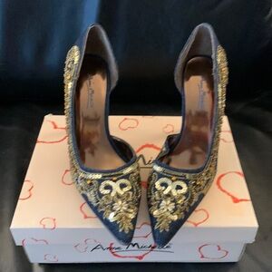 Anne Michelle denim heels